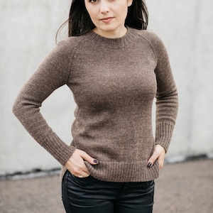 Alpaca sweater for women, wool pullover, brown knit cardigan, Christmas gift, beige, gray, white, black slim fit jumper, warm modern clothes