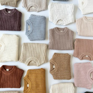 Chunky Knitted Adult  Woman's Sweater | Braided Cotton Oversized LADIES Sweater