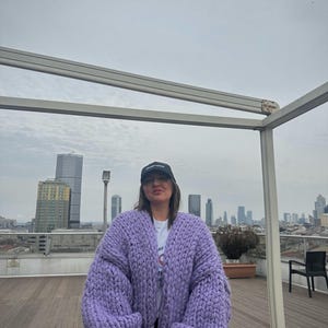 Cardigan, Chunky Cardigan, Wool Cardigan, Knit Chunky Cardigan, Hand Knit Cardigan, 100% Wool